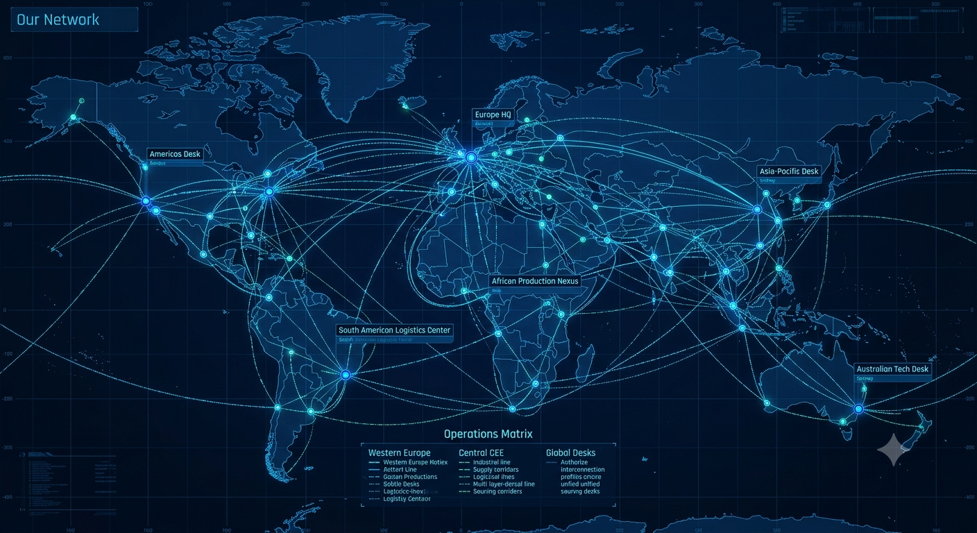 AFATEK Global Sourcing Matrix Infrastructure Map